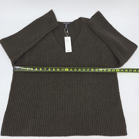 Eileen Fisher Organic Cotton Cashmere Sweater Womens Size XL Green Fall Winter - Picture 6 of 8